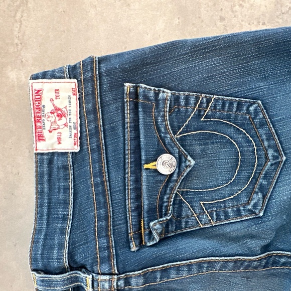 True Religion Dark Blue Skinny Jeans Y2K style - Picture 8 of 9